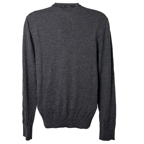 The Kooples Women's Leather Trim Long Sleeve V-Neck Sweater‎ Size Small - Picture 4 of 6